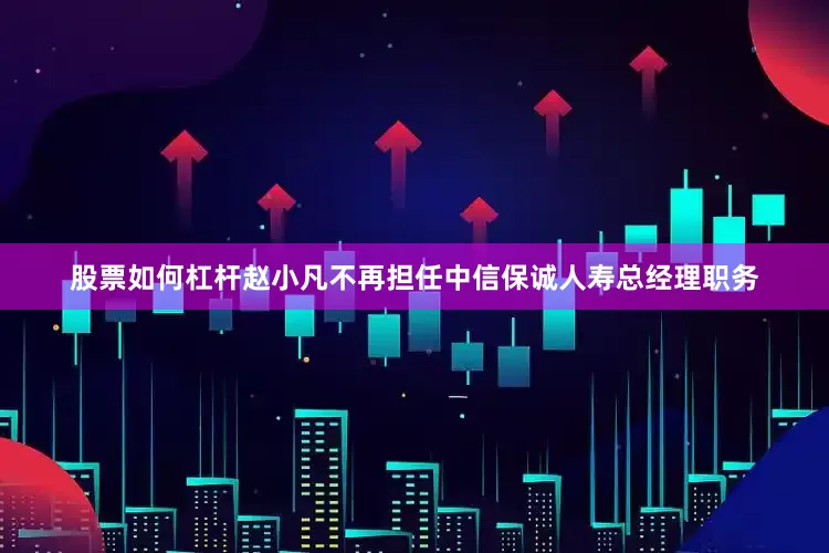 股票如何杠杆赵小凡不再担任中信保诚人寿总经理职务