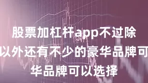 股票加杠杆app不过除了它们以外还有不少的豪华品牌可以选择