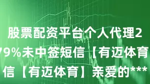 股票配资平台个人代理2展开剩余79%未中签短信【有迈体育】亲爱的***